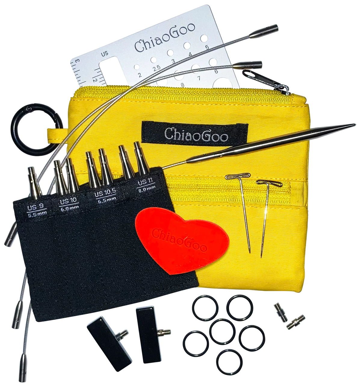 ChiaoGoo - 3" TWIST Shortie Set Large - US 9-11 (5.5mm-8mm)
