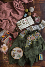 Interior pages of Embroidery on Knits by Judit Gummlich.