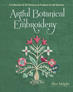 artful botanical embroidery by alice makabe - cover