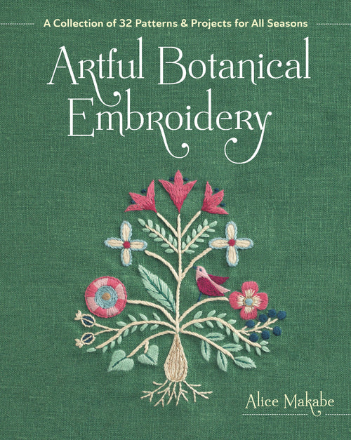 artful botanical embroidery by alice makabe - cover