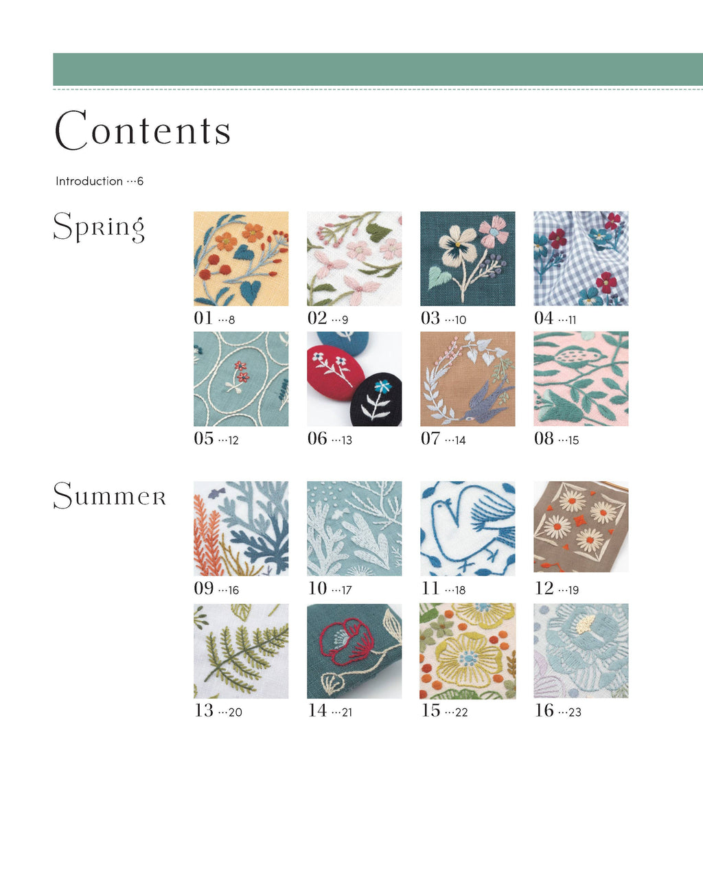 artful botanical embroidery by alice makabe - interior pages