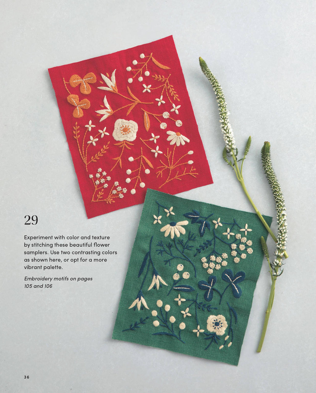 artful botanical embroidery by alice makabe - interior pages